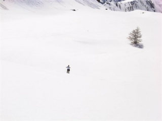  Snowshoe outing in the mountains 